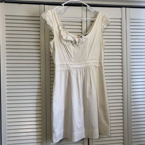 BCBG MaxAzria Cap Sleeve White Dress, Size M
